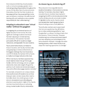 Emily Wasik Navigating the New Higher Education Normal Report Economist Intelligence Unit Microsoft Bridging Digital Divide Student Engagement Teaching Engaging Multimodal Learning Experiences
